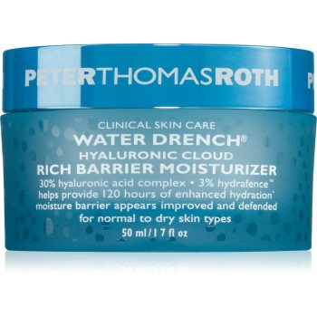 Peter Thomas Roth Water Drench Hyaluronic Cloud Rich Barrier Moisturizer crema bogat hidratanta reface bariera protectoare a pielii - imagine 2